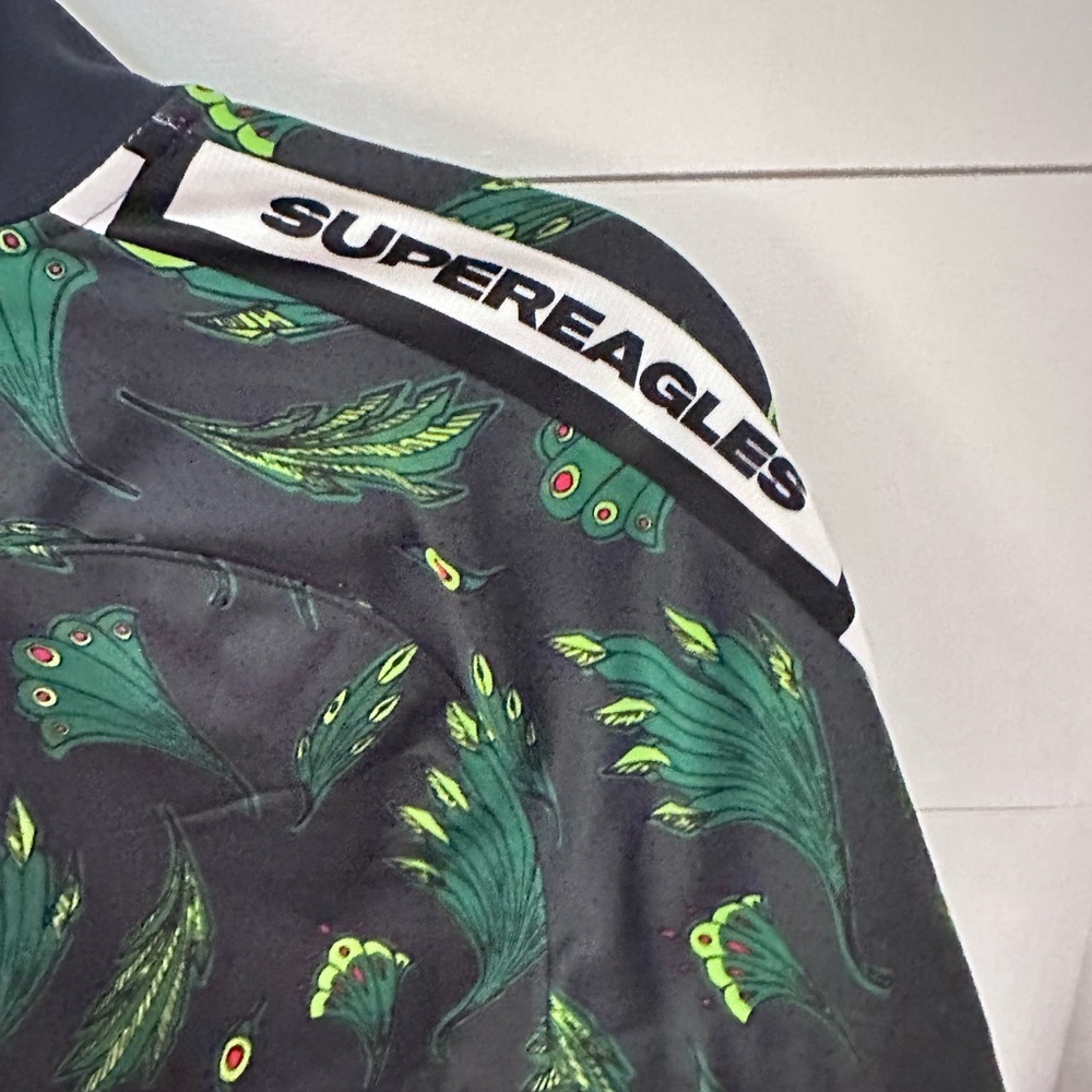 NIKE S Nigeria Super Eagles Soccer 2020-2021 green men super rare track jacket - Picture 12 of 14